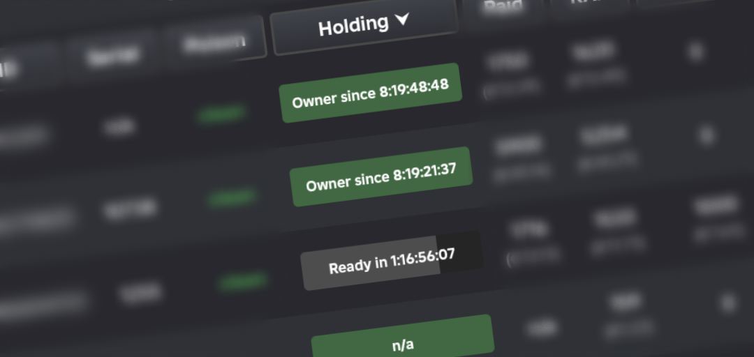 Holding Times Feature